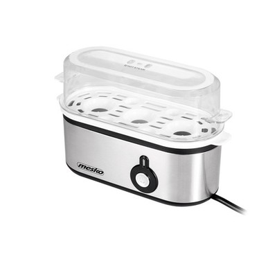 Mesko MS 4485 Eierkocher für 3 Eier inkl. Messbecher mit Nadel - Silber