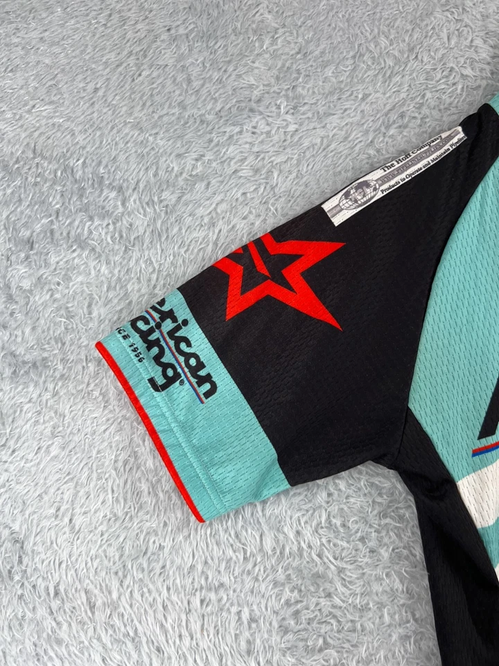 Женская велосипедная майка Panache средний бирюзовый цвет на молнии полиэстер American Racing - Изображение 3 из 4