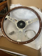 triumph Stag 14 Inch S/dish Woodrim  steering wheel  Inc centre boss
