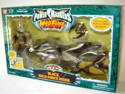 Power Rangers Wild Force (Gaoranger) - Black Wild Force Rider Bandai 2002 - Photo 1/4