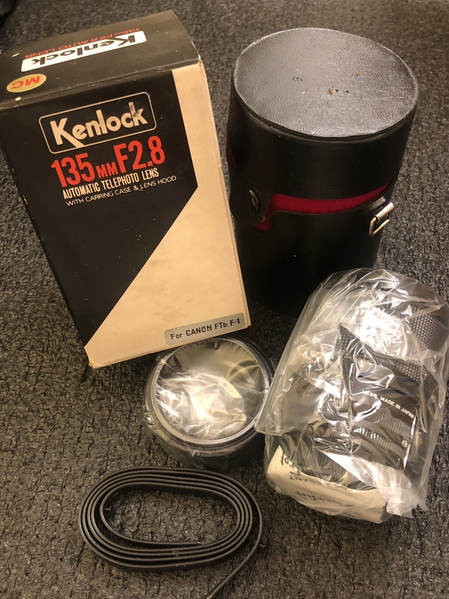Kenlock Lens 135mm F2.8 MC Automatic Telephone Lens NOS! For Canon