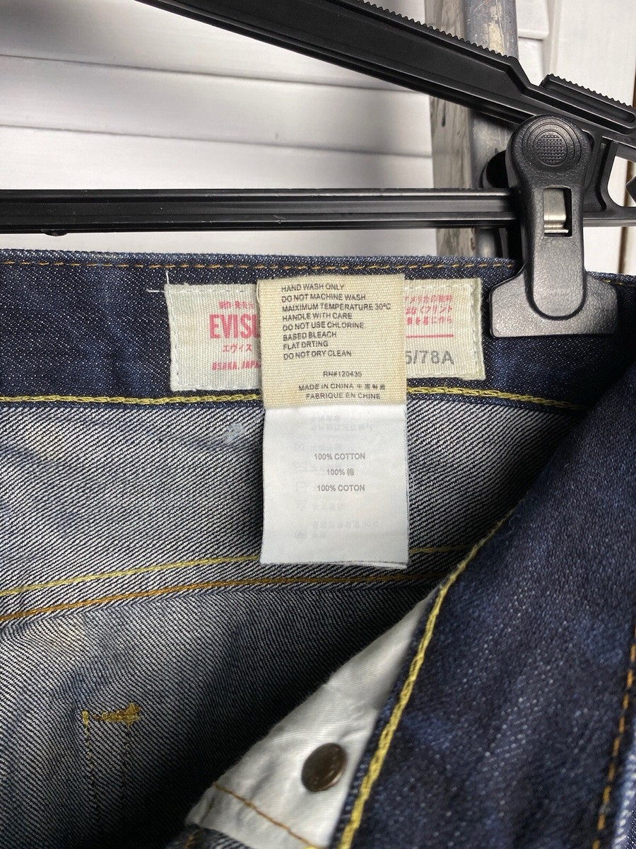 Evisu Selvedge Denim Jeans Embroidery Tiger Elephant Size Evisu Selvedge Denim Jeans Embroidery Tiger Elephant Size