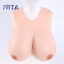 K Cup Half-body Full Silicone Breasts Suit Drag Queen Crossdressing Fake Boobs