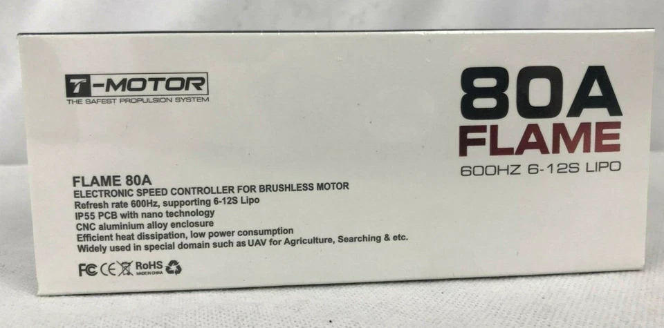 T-Motor 80A Flame Electronic Speed Controller For Brushless Motor 600HZ 6-12S NE - Image 2 of 4