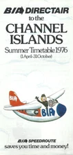 British Island Airways Directair Channel Islands timetable 4/1/76 [4081] Buy 4+