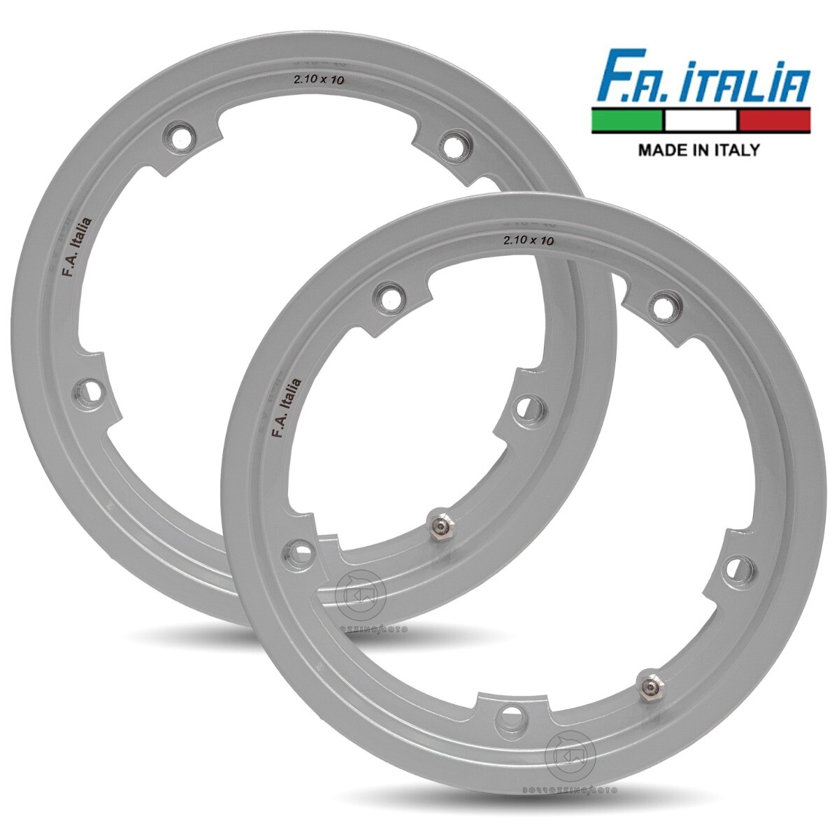 COPPIA CERCHI IN LEGA TUBELESS GRIGIO 3.00.10 PER VESPA 125 PK S (VMX5T)