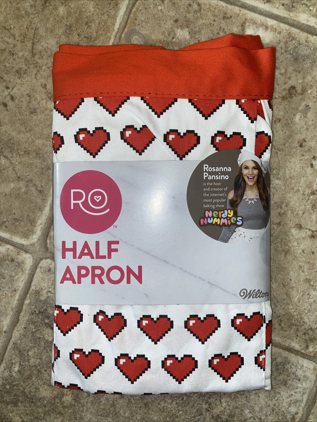 ROSANNA PANSINO by Wilton Half Waist  Apron Hearts New