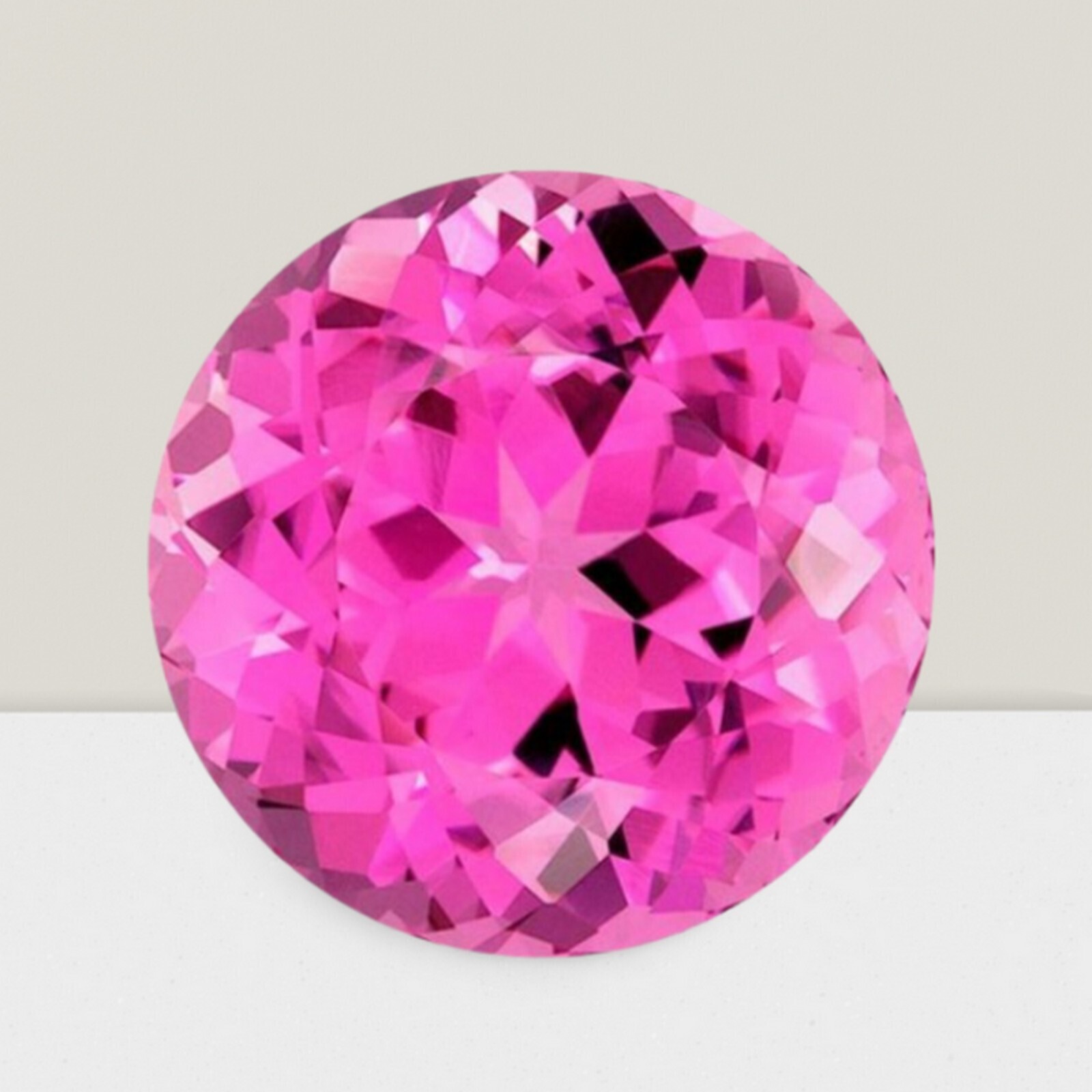 Pink Tourmaline Round Cut Gemstone 0.20 Cts - 4 mm AAA+ Loose Gem