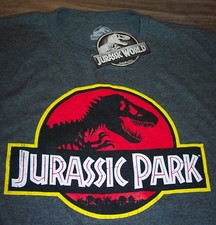 VINTAGE STYLE JURASSIC PARK T-Shirt Dinosaur MENS MEDIUM NEW w/ TAG 1990's