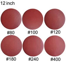 12" PSA Sanding Discs 80-400 Grit - 18 PCS Self Adhesive for Woodworking, Auto