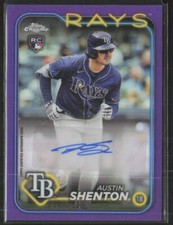 2024 Topps Chrome Update #AC-ASH Austin Shenton Auto Purple Refractors Auto /250