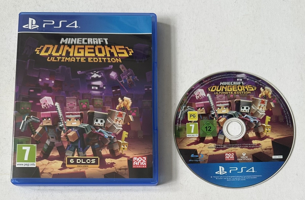 Minecraft Dungeons Ultimate Edition Sony Playstation PS4 Boxed