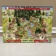 HEYE 1000 Piece Puzzle Funky Zoo "Black Forest Habitat" by Marino Degano