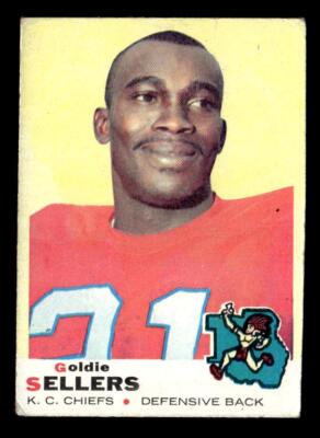 1969 Topps #119 Goldie Sellers Rookie RC Kansas City Chiefs