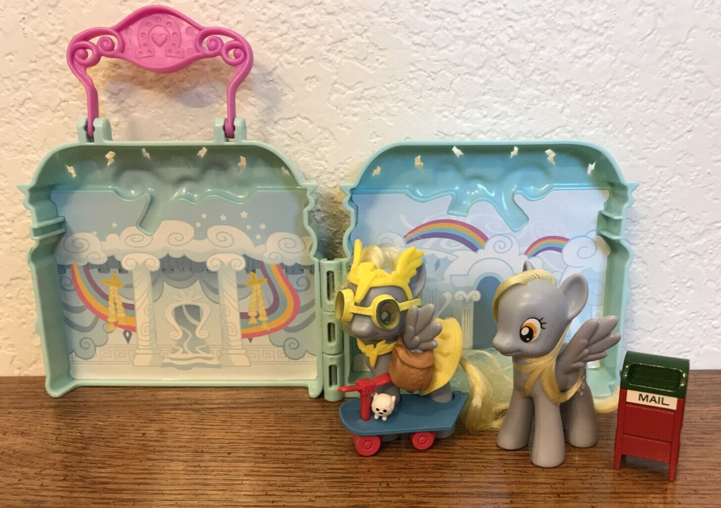 My Little Pony DERPY HOOVES MUFFINS 3" G4 Cloudominium cassetta postale cappello occhiali