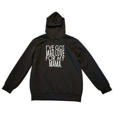Youth Graphic Hoodie Shein Black Size 11-12Y "GOT MAD LOVE FOR MAMA"