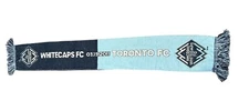 Vancouver Whitecaps Vs Toronto FC MLS Licensed Scarf Scarves Navy Light Blue