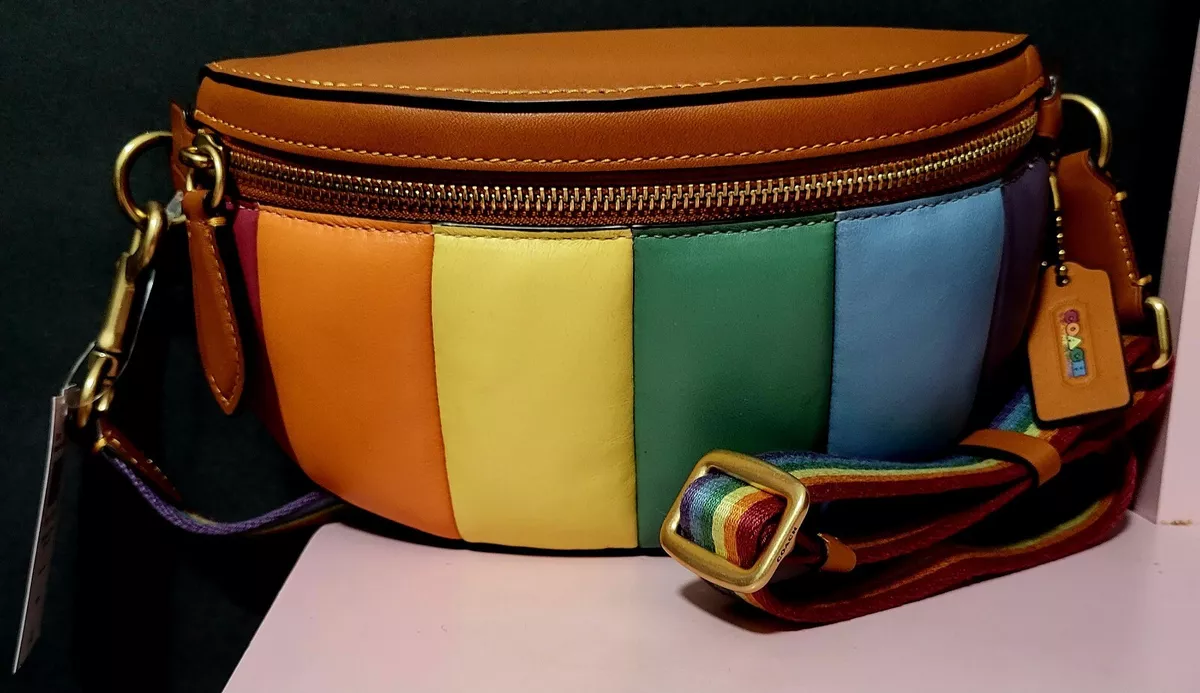 Bethany belt bag in rainbow signature canvas hot sale