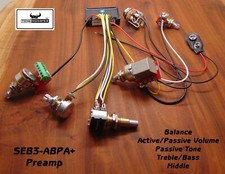 TONE MONSTER SEB3-ABPA+ Preamplificatore per chitarra basso volume attivo/passivo e tono 5 pentole
