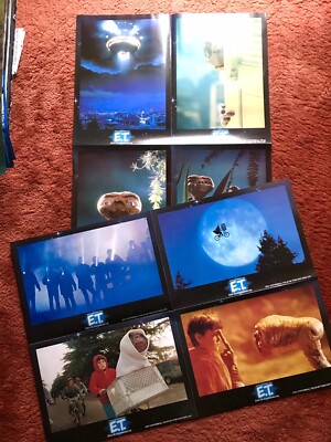 E. T. Aushangfotos 8 Stck. Grossfotos, 30x42cm, Drew Barrymore, Spielberg