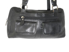 Giani Bernini Multi-Compartment Black Pebbled...