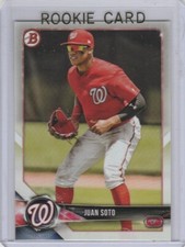 JUAN SOTO ROOKIE CARD 2018 Bowman Baseball Prospects WASHINGTON NATIONALS METS