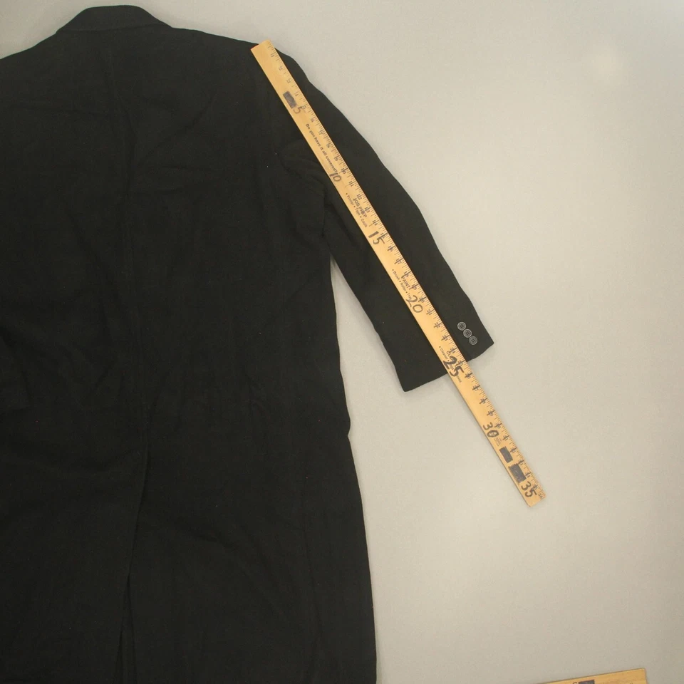 Abrigo largo para hombre Gianfranco Ruffini talla 48 negro mezcla de cachemir de colección Foto 4 de 4