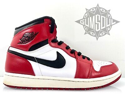 NIKE AIR JORDAN 1 HIGH CHICAGO 2013 WHITE BLACK VARSITY RED 332550 163 sz  10.5 | eBay