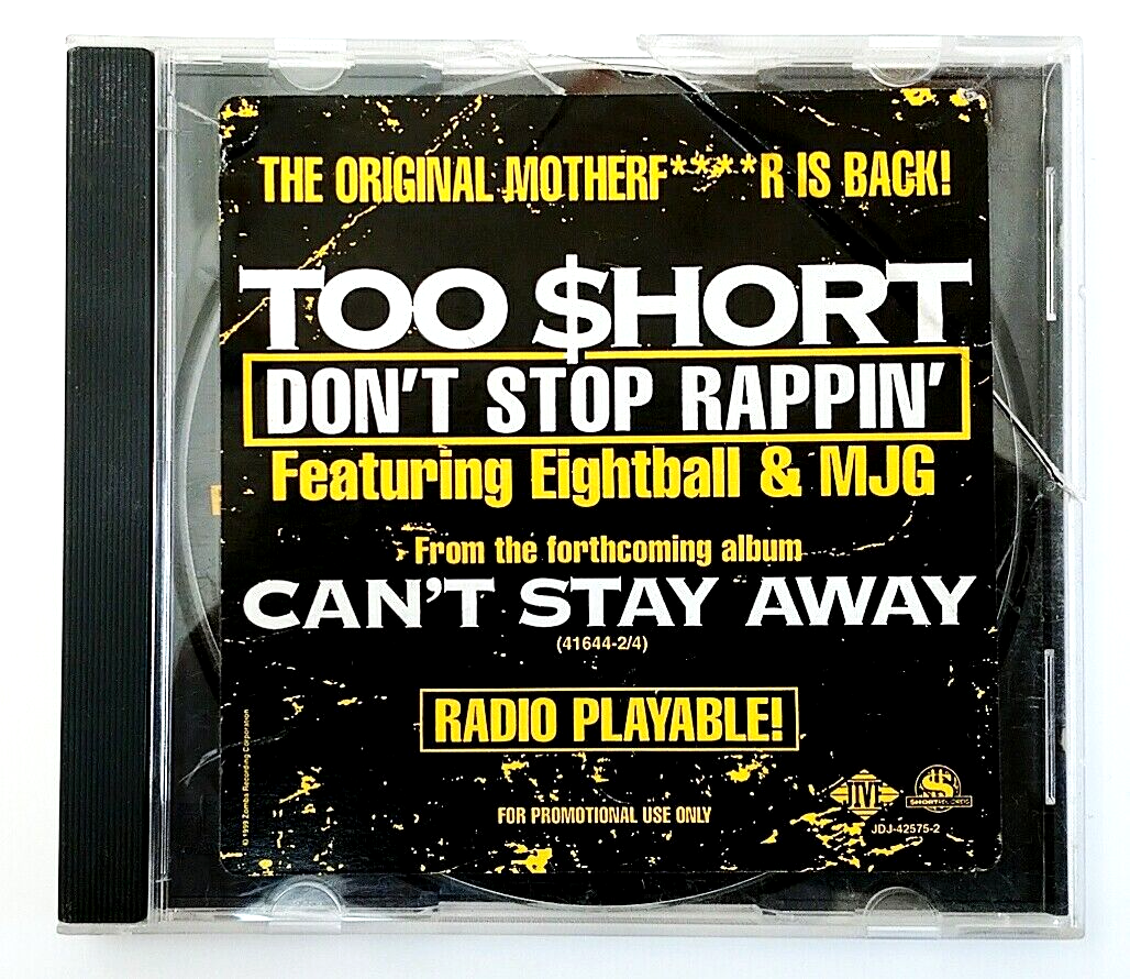CD) Too $hort ‎– Don't Stop Rappin' , Promo, JDJ-42575-2, Single
