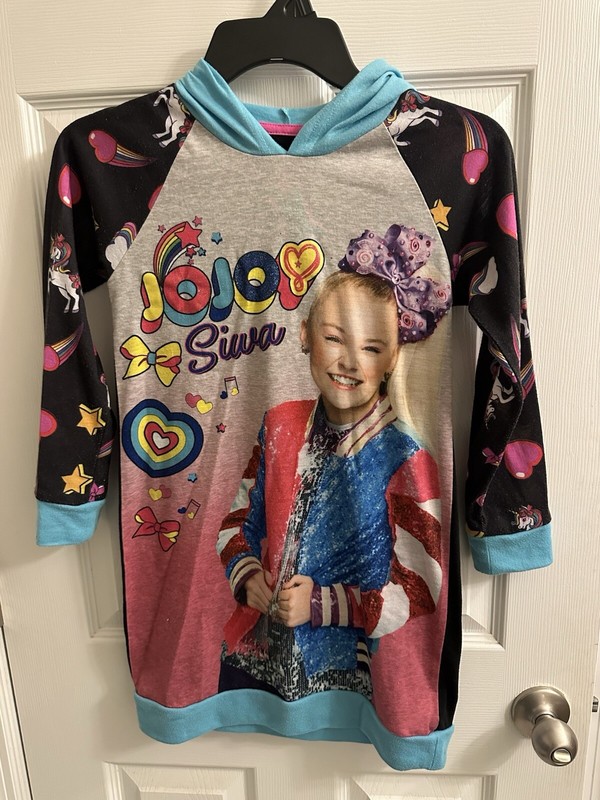 JoJo Siwa Pajamas Gown PJs Sleepwear Girls Size 7/8