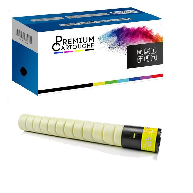 Toner TN324 Yellow compatible pour imprimantes laser de bureau couleur jaune