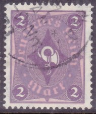 Germany Deutsches Reich 1921/22 Mi. Nr. 191 I 2M Posthorn & Numbers USED Gepr�ft