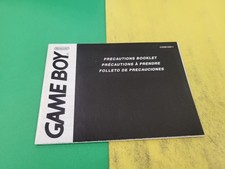Game Boy Health And Safety Precautions MANUAL ONLY C/AGB-USA-1