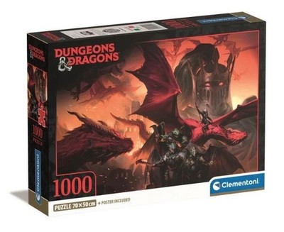 Puzzle Clementoni 1000 Teile Dungeons & Dragons 50 x 70 cm+ Poster Inclusive