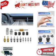Air Conditioning Valve Core Kit for R12 or R134a  Teflon Seal Refrigeration A/C