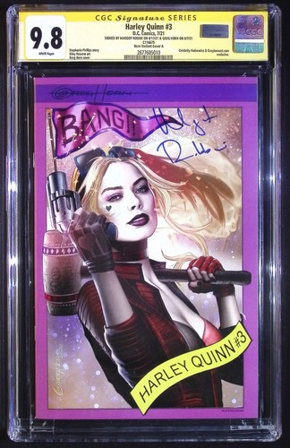 Harley Quinn #3 Greg Horn Margot Robbie Trade Variant CGC 9.8 - Double Signed