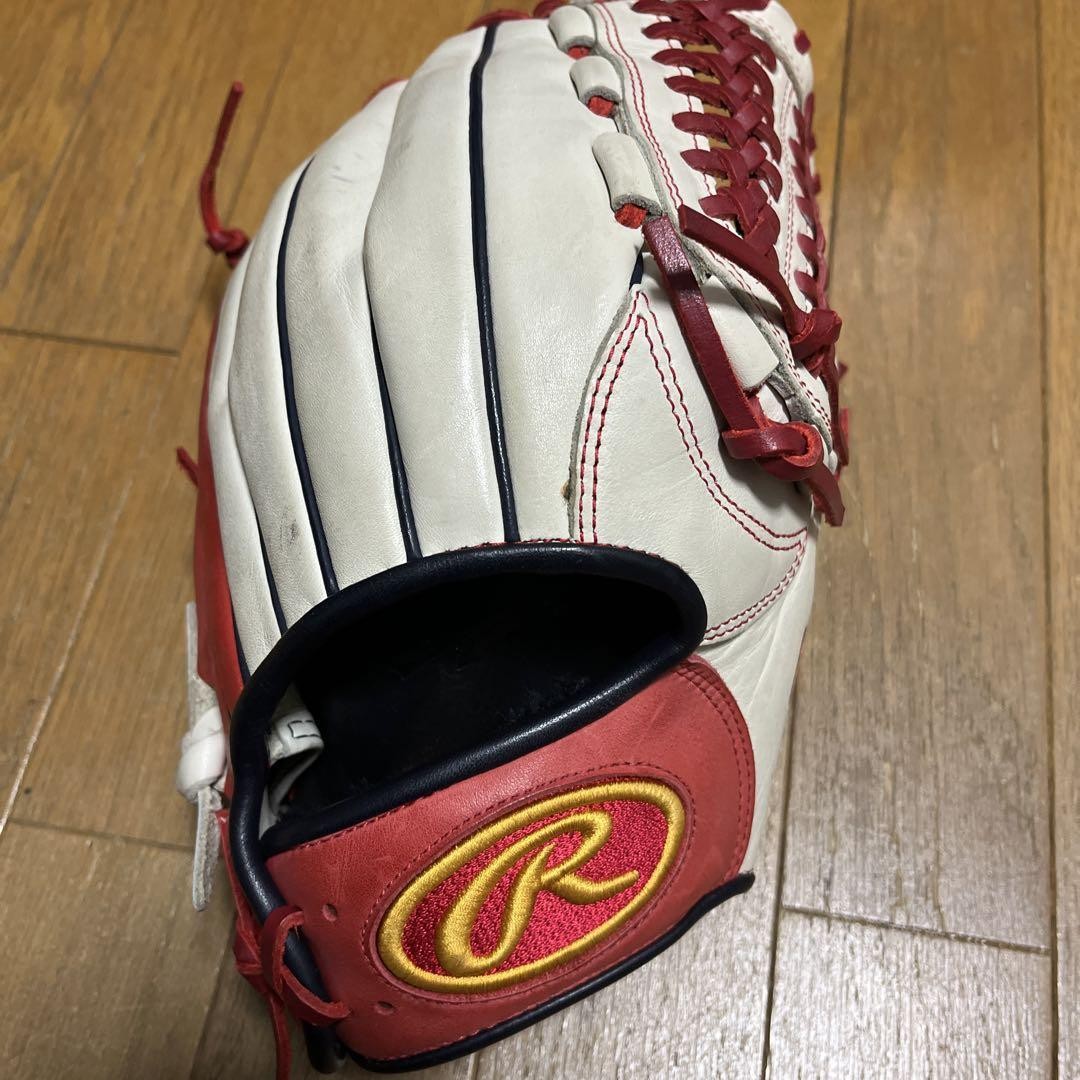美品　Rawlings THE GOLD GLOVE TEAMクリーム/レッド 美品 Rawlings THE GOLD GLOVE TEAMクリーム/レッド - メルカリ
