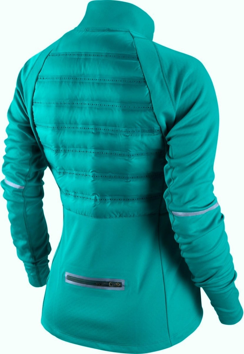 NIKE Aeroloft 800 Hybrid Dusty Cactus Fitted Down Running Jacket NEW Womens S image 2