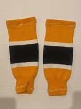 Youth, Black/Yellow/White Hockey Socks