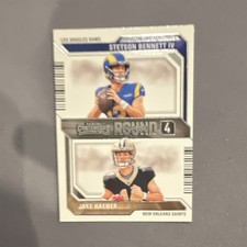 Panini 2023 Contenders Round Numbers Stetson Bennett Jake Haener Rams Saints NFL