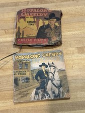 Hopalong Cassidy 8 Mm Vintage Castle Film,  Hoppy Sets A Trap  With Book