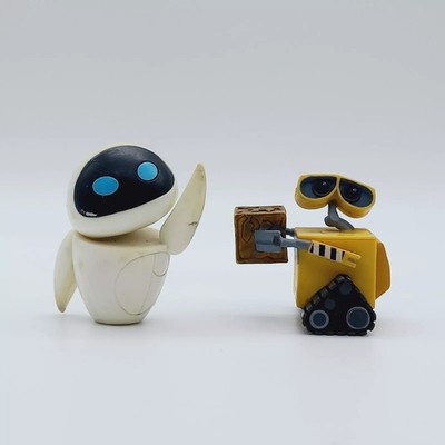 Lot PVC Figures Wall-E Disney Pixar Bullyland Bully Genuine Walle Wall E vintage