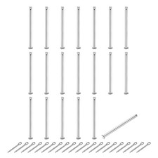 20Pcs M6x80mm 304 Stainless Steel Single Hole Clevis Pins with Cotter Pins