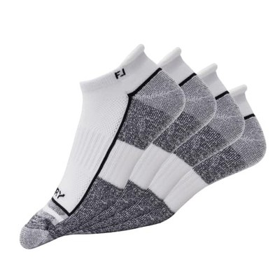 Men's ProDry Roll Tab Socks 12-15 White 2-pack