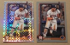 2025 Topps Chrome Pedro Leon Rookie Card X-Fractor+Base RC Houston Astros No. 97