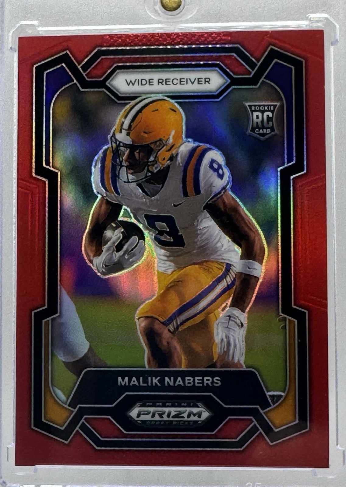 2024 Prizm Draft Picks Malik Nabers RC Red /299 LSU Tigers NY Giants