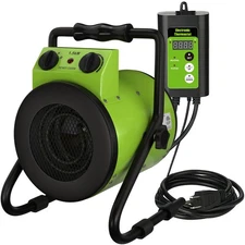 Greenhouse Heater with Digital Thermostat, 1500W Portable Outdoor Heater with...