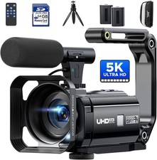 5K 56MP Dual Lens Video Camera Camcorder 16XZoom Digital Camera Recorder Wifi