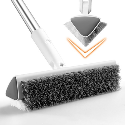 #ad Floor Scrub Brush with Long Handle Heavy Duty Hard Bristle Tile Scrubber for Cl $31.28