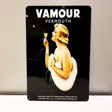Vamour Vermouth Heavy Metal Sign - 24"x16" (60x40 cm)